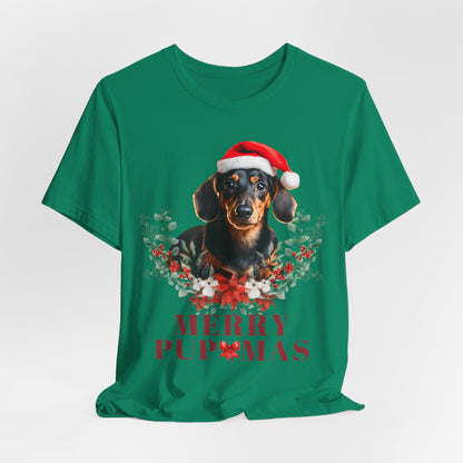 Merry Pupmas Unisex T-Shirt - Festive Dog Christmas Tee