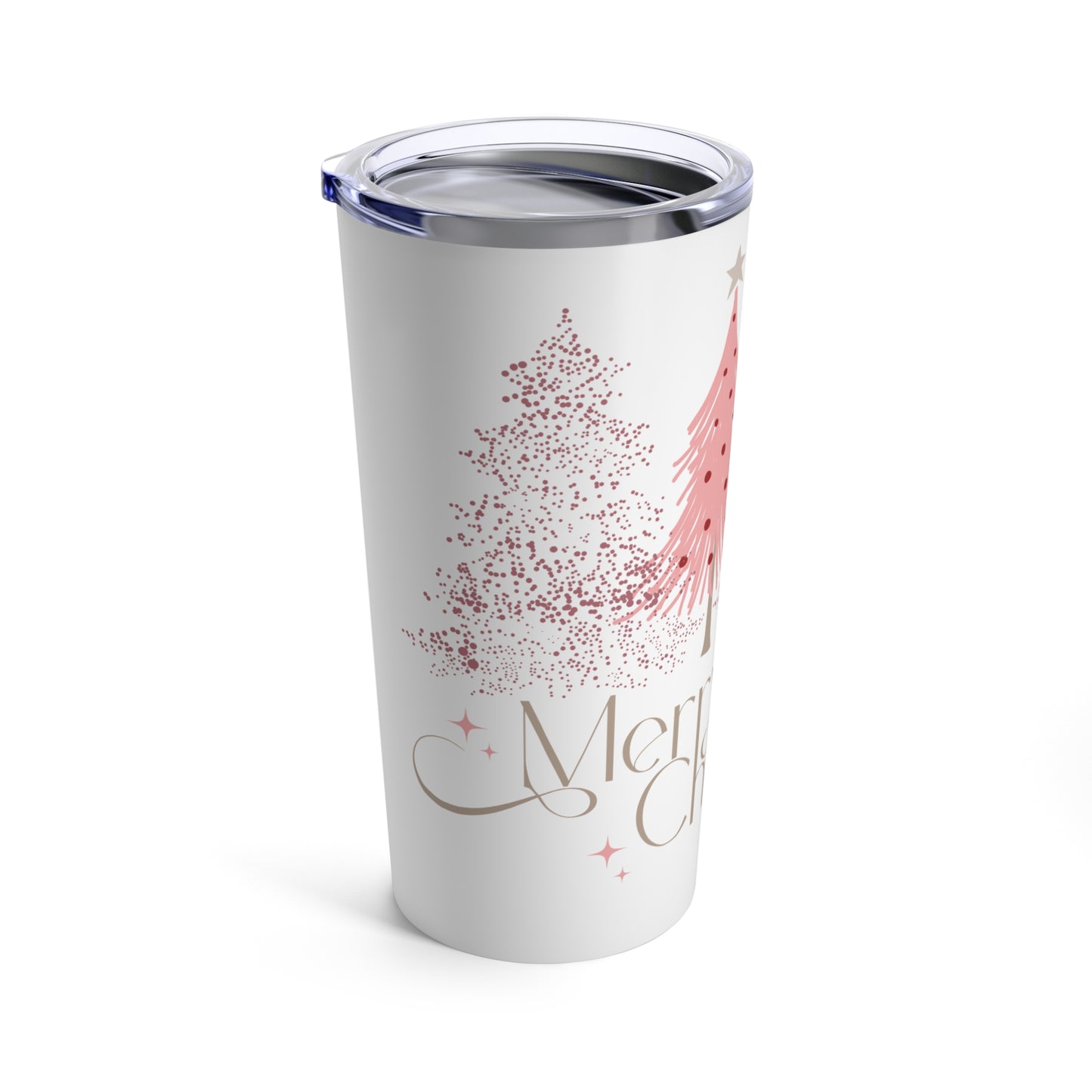 Merry Christmas 20oz Tumbler - Holiday Travel Cup