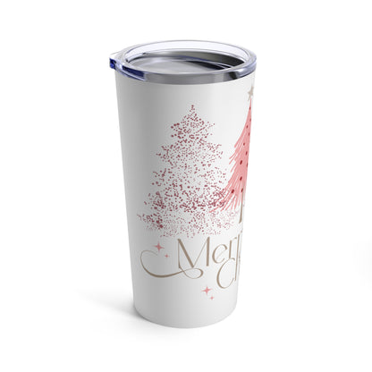 Merry Christmas 20oz Tumbler - Holiday Travel Cup