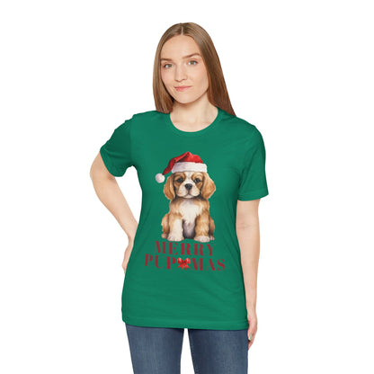 Merry Pupmas Unisex Tee - Holiday Dog Graphic Shirt