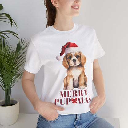 Merry Pupmas Unisex Tee - Holiday Dog Graphic Shirt