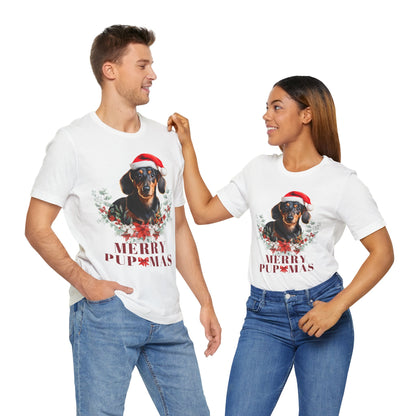 Merry Pupmas Unisex T-Shirt - Festive Dog Christmas Tee