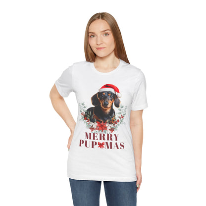 Merry Pupmas Unisex T-Shirt - Festive Dog Christmas Tee