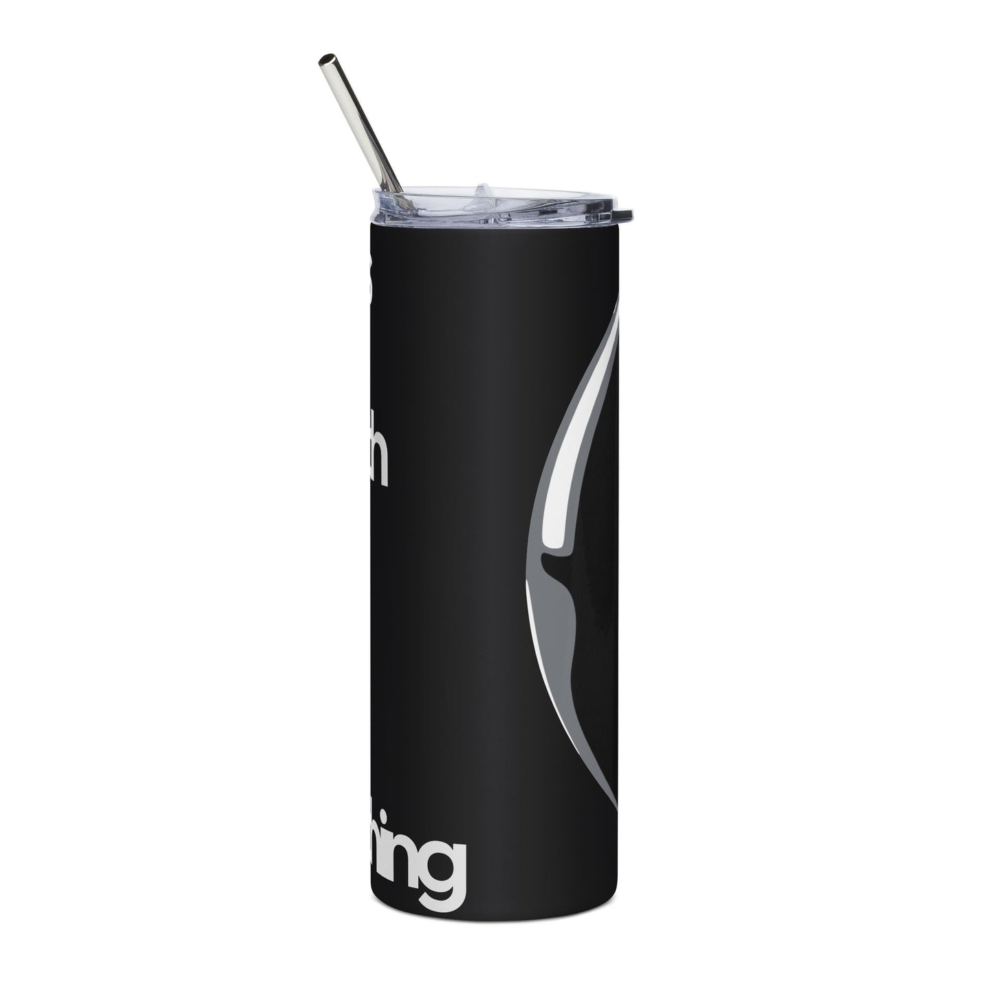 20oz Stainless Steel Tumbler –Always Shoot Smooth, Hustle Or Lose Everything.