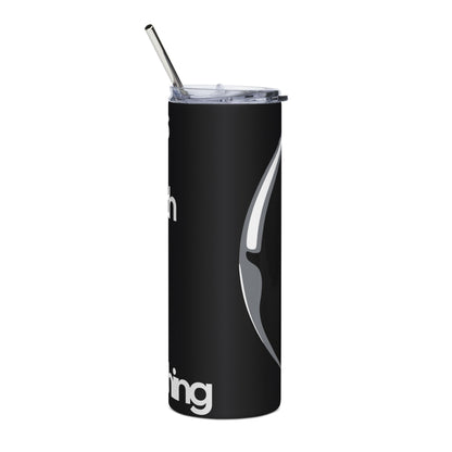 20oz Stainless Steel Tumbler –Always Shoot Smooth, Hustle Or Lose Everything.