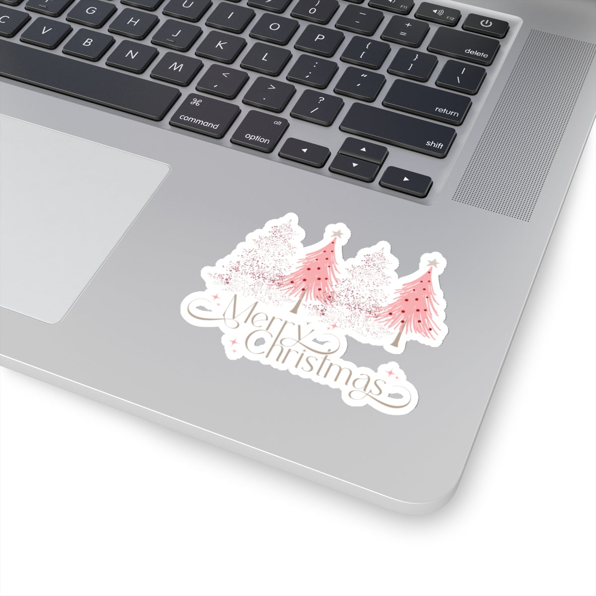 Merry Christmas Kiss-Cut Stickers - Festive Holiday Decor for Laptops & More