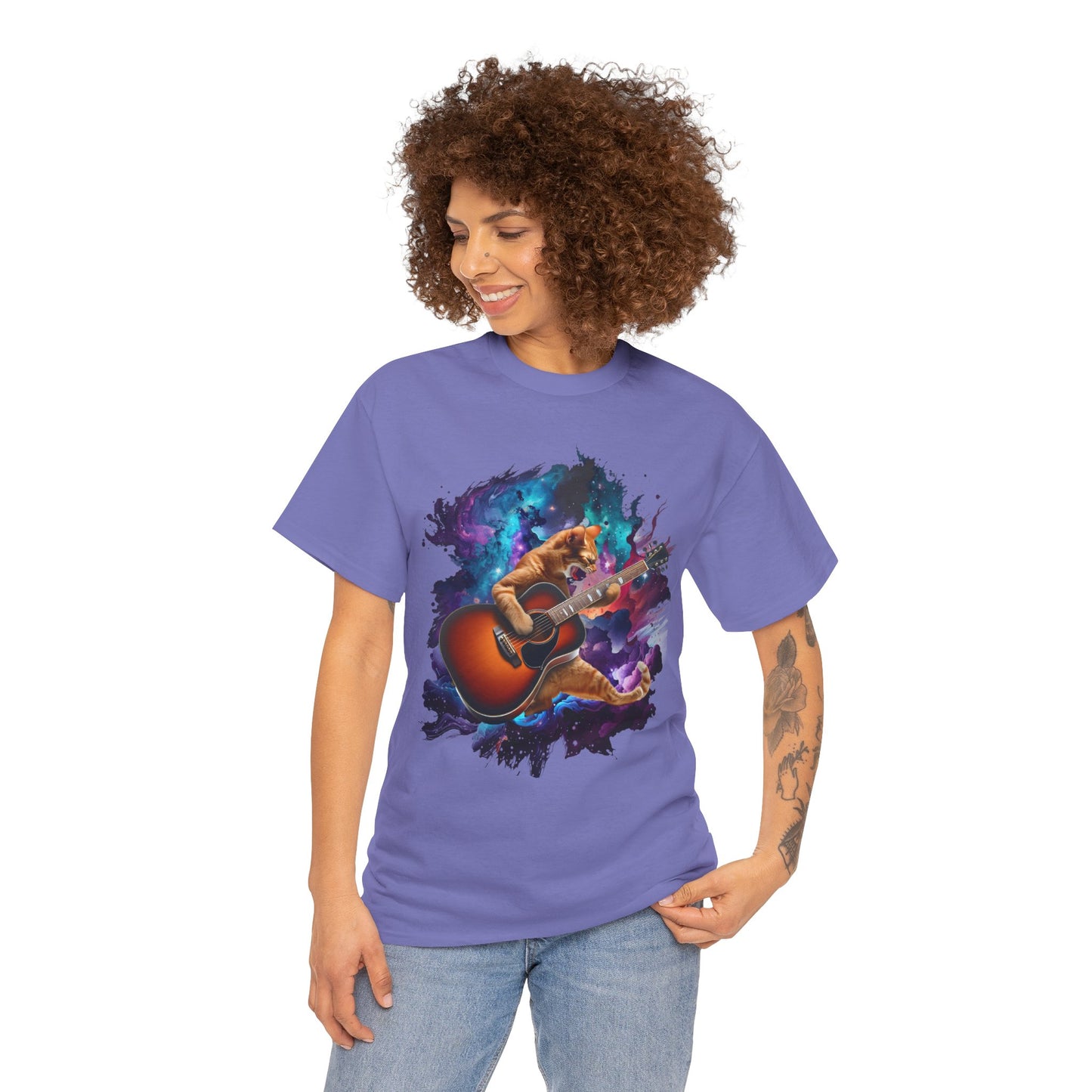 Music Lover Tee - Rock'n'Roll Cat Shirt