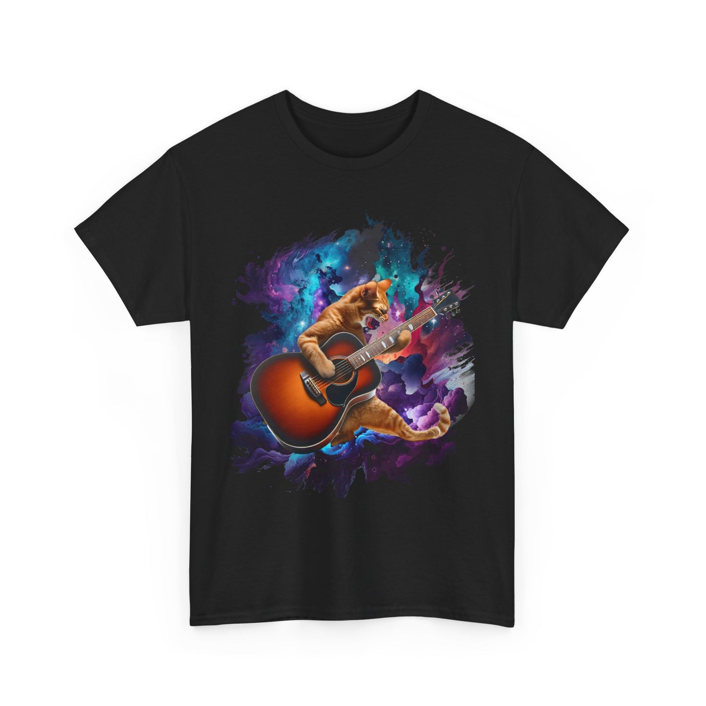 Music Lover Tee - Rock'n'Roll Cat Shirt