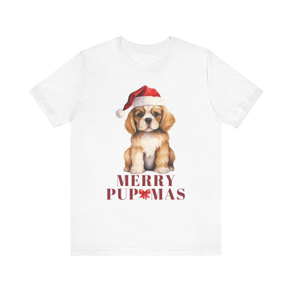 Merry Pupmas Unisex Tee - Holiday Dog Graphic Shirt