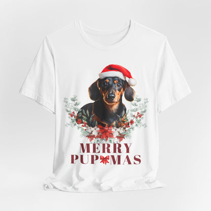 Merry Pupmas Unisex T-Shirt - Festive Dog Christmas Tee