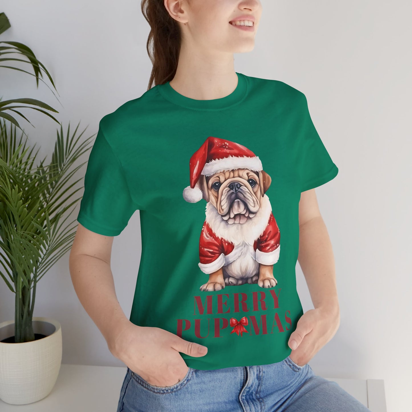 Merry Pupmas Unisex Jersey Tee - Perfect Holiday Dog T-Shirt