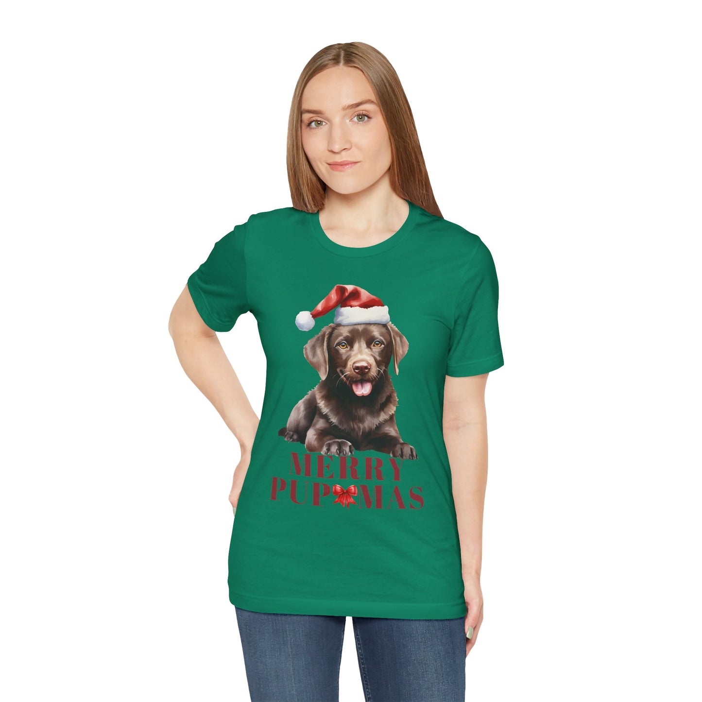 Merry Pupmas Unisex Jersey Tee – Perfect Holiday Dog Lover Shirt