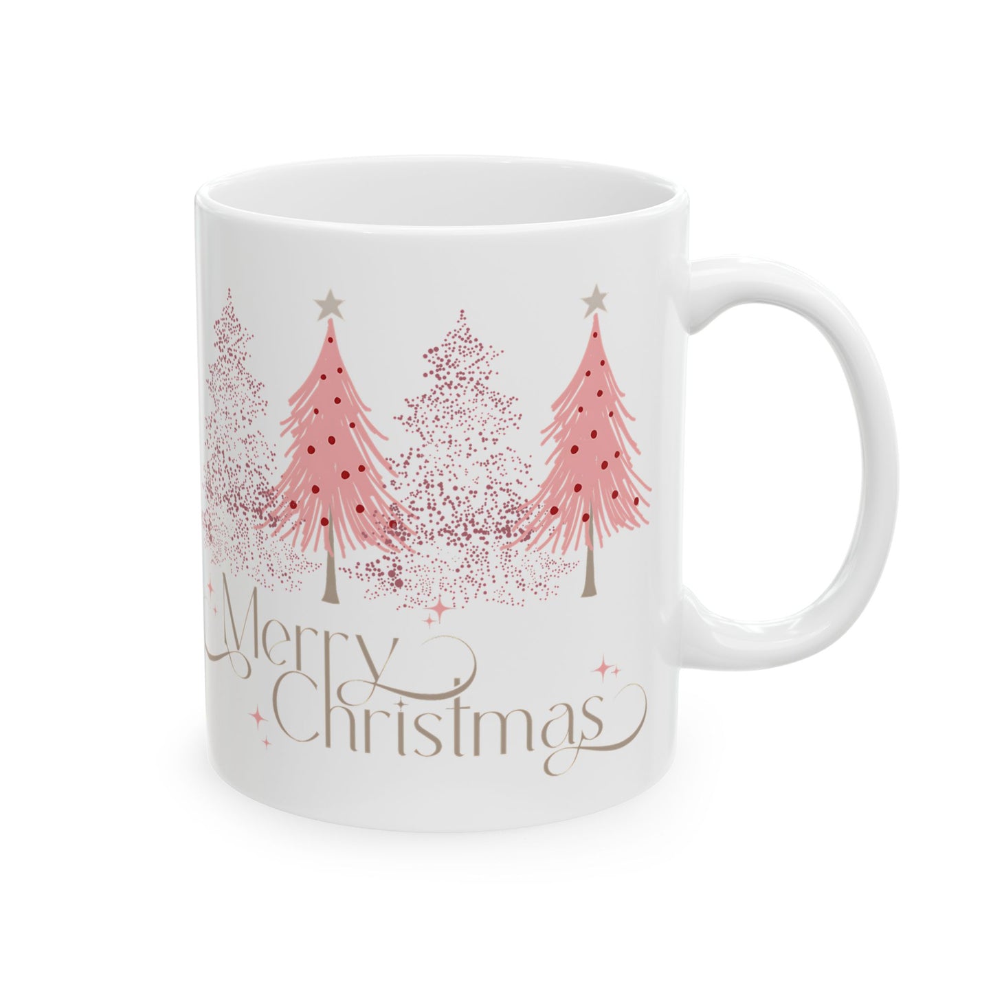 Merry Christmas Ceramic Mug – Festive Holiday Drinkware (11oz, 15oz)