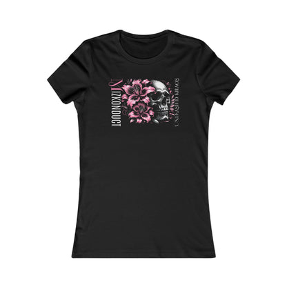 Skull Floral Women's Favorite Tee - Soft Graphic T-Shirt for Everyday Wear