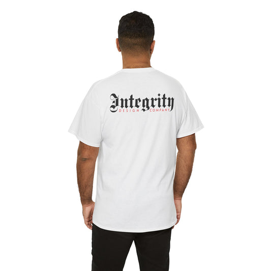 Integrity Design Graphic - Front and Back Graphica- White - Tee Express Delivery available