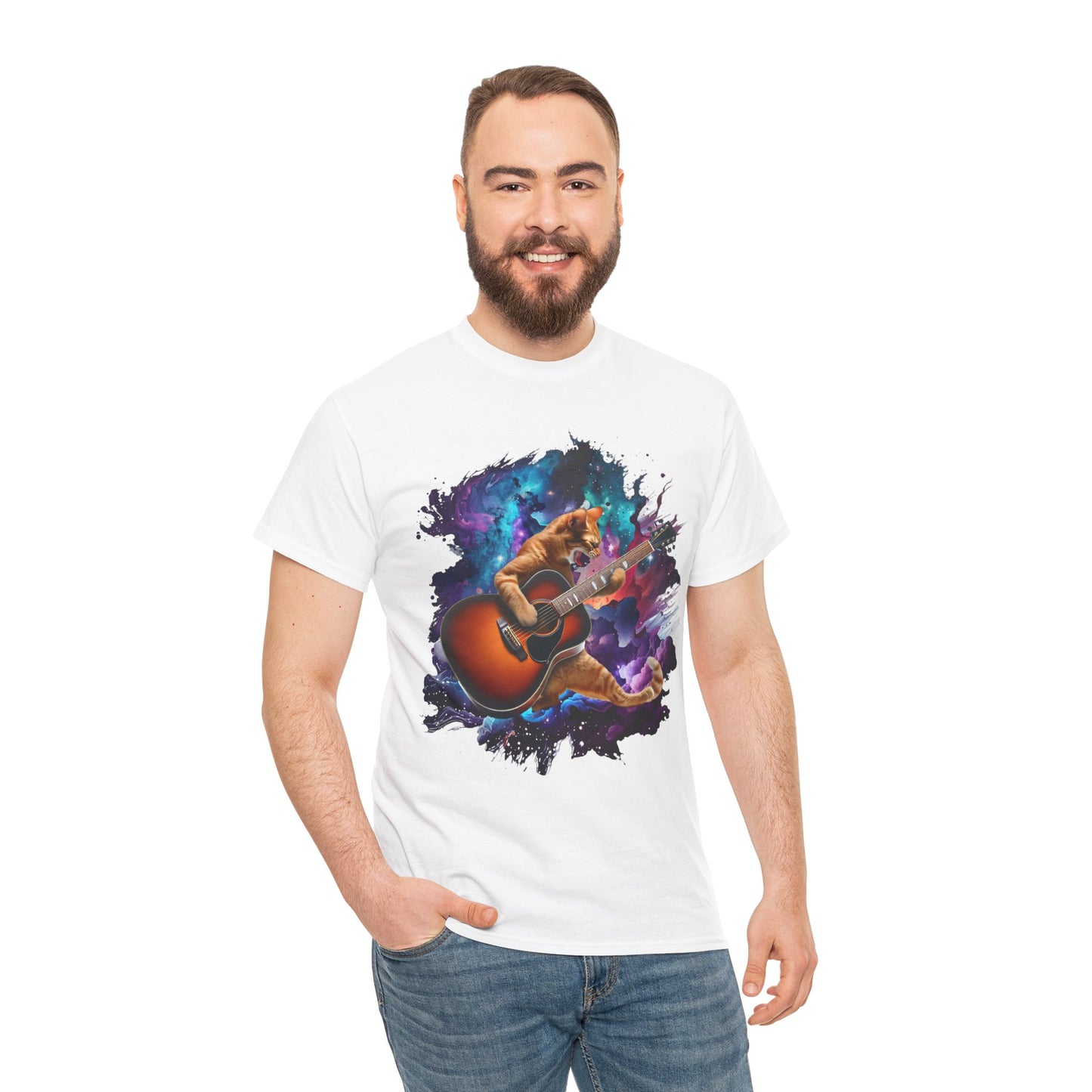 Music Lover Tee - Rock'n'Roll Cat Shirt