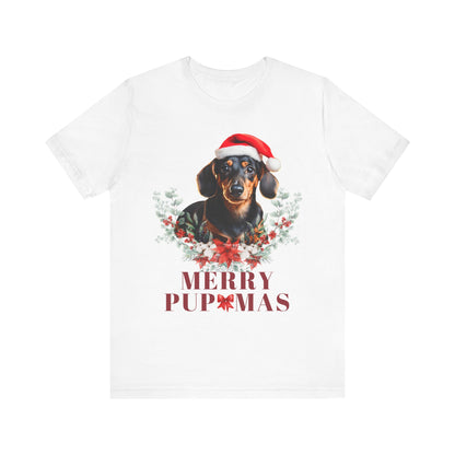 Merry Pupmas Unisex T-Shirt - Festive Dog Christmas Tee