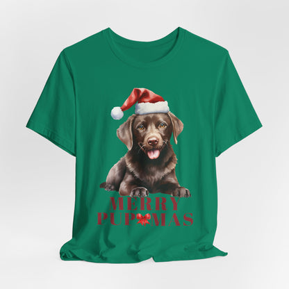 Merry Pupmas Unisex Jersey Tee – Perfect Holiday Dog Lover Shirt