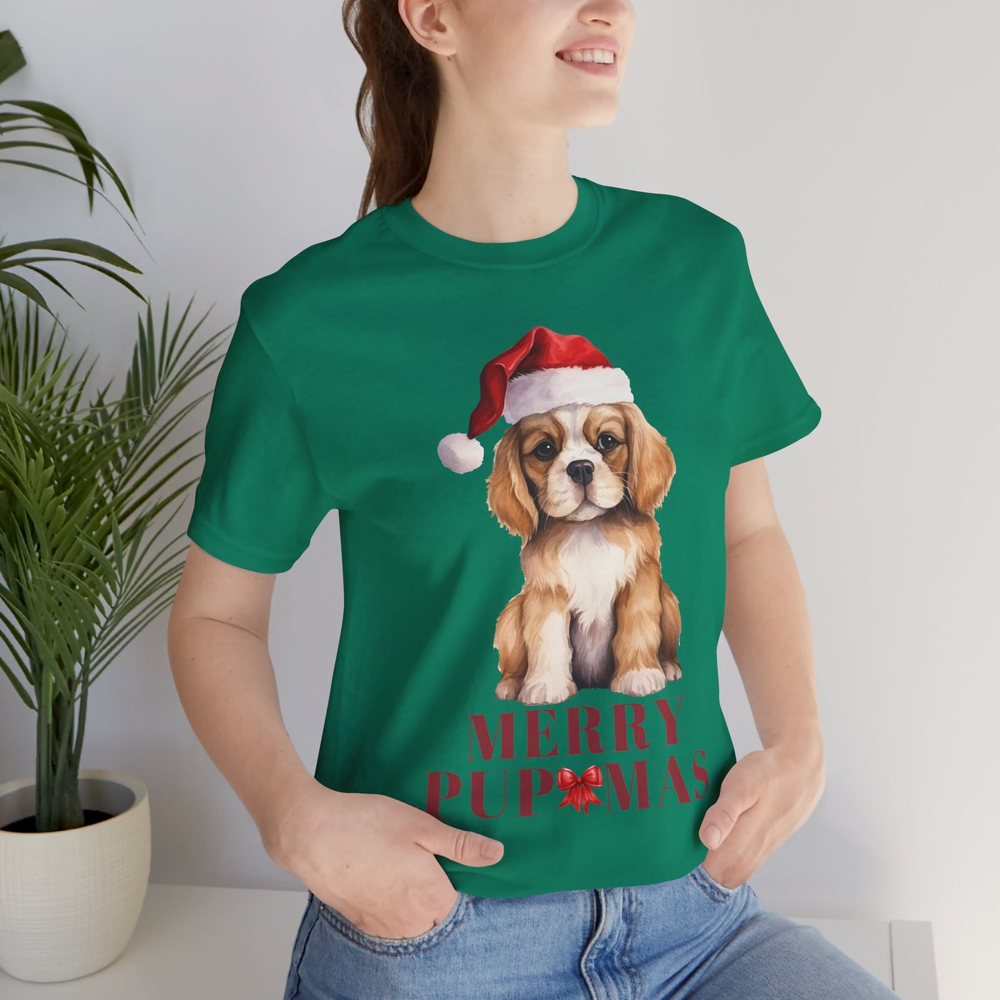 Merry Pupmas Unisex Tee - Holiday Dog Graphic Shirt