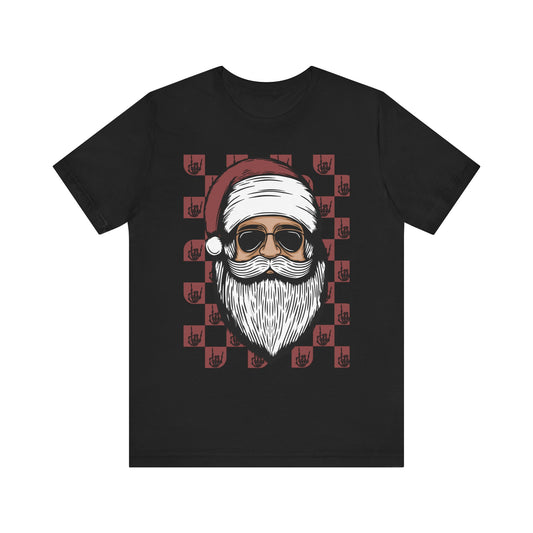 Cool Santa Graphic Unisex Tee - Perfect for Holiday Cheer