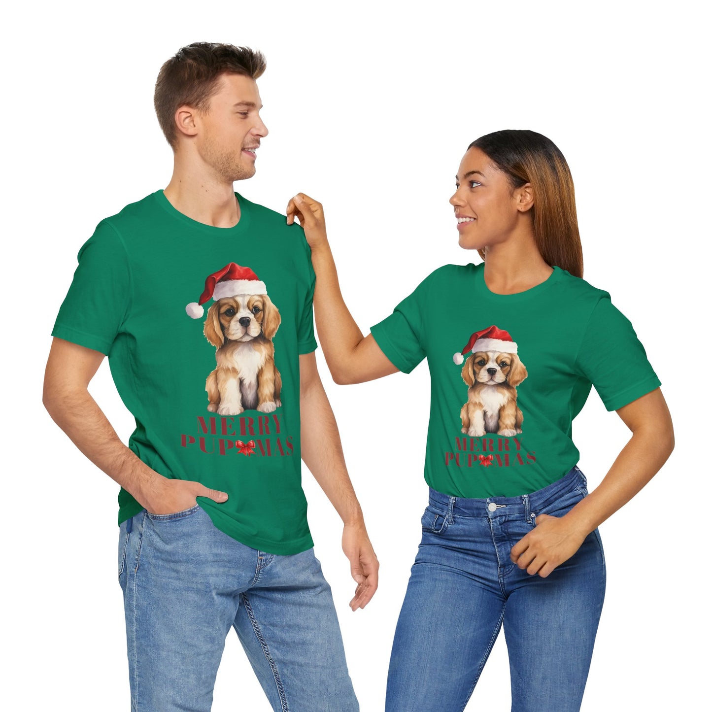 Merry Pupmas Unisex Tee - Holiday Dog Graphic Shirt