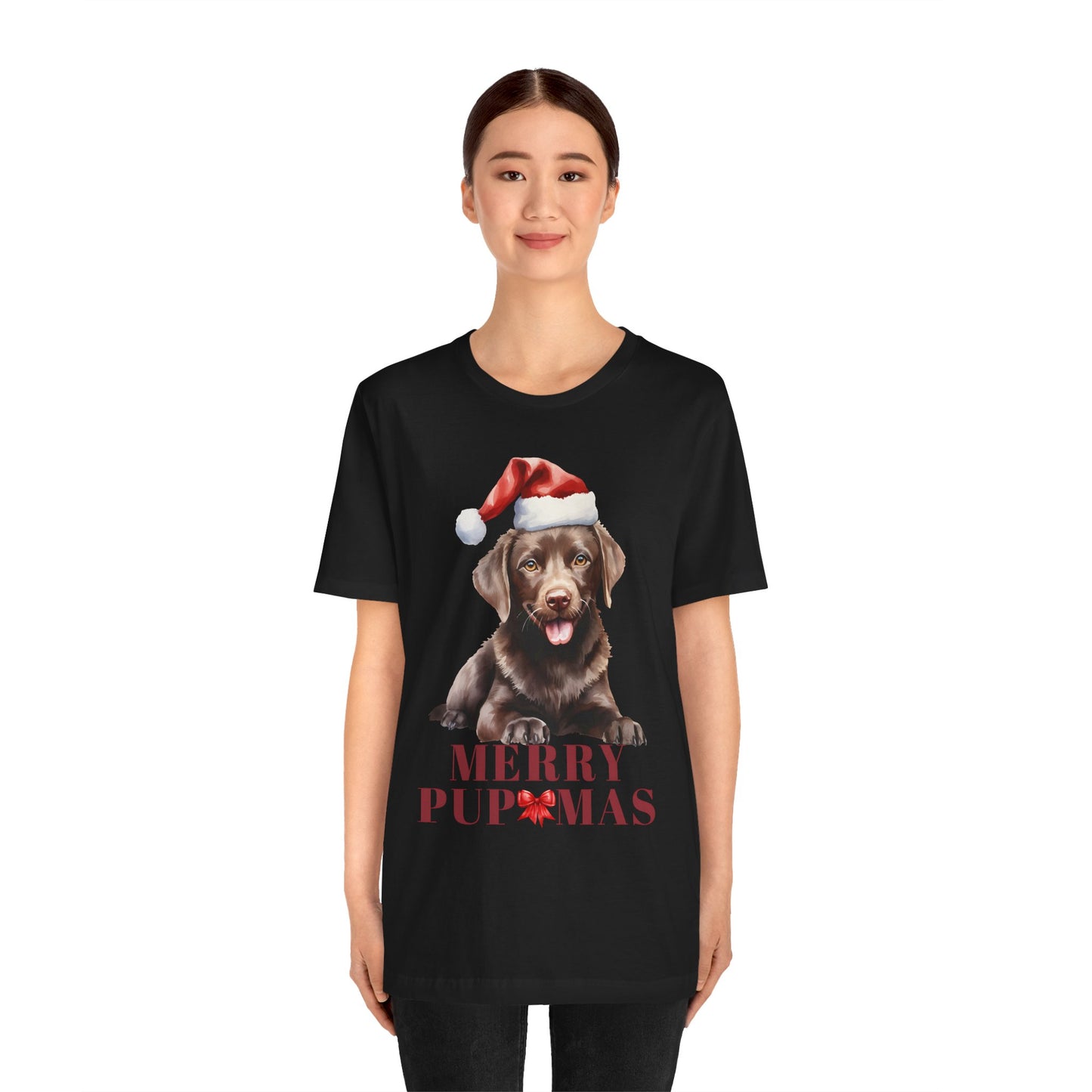 Merry Pupmas Unisex Jersey Tee – Perfect Holiday Dog Lover Shirt