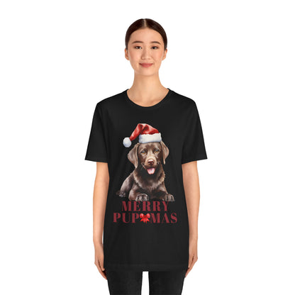 Merry Pupmas Unisex Jersey Tee – Perfect Holiday Dog Lover Shirt