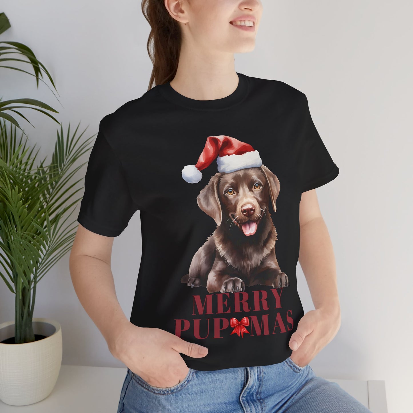 Merry Pupmas Unisex Jersey Tee – Perfect Holiday Dog Lover Shirt