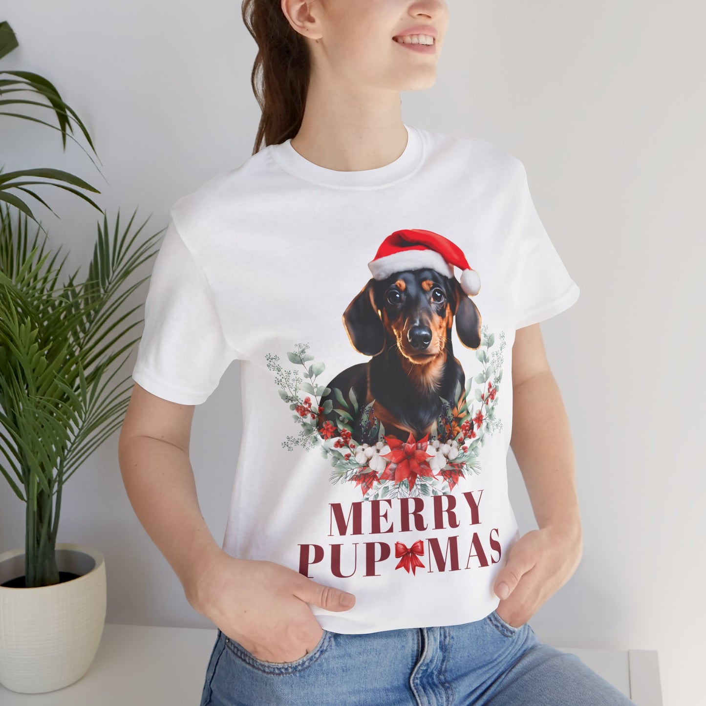 Merry Pupmas Unisex T-Shirt - Festive Dog Christmas Tee