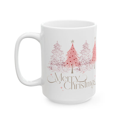 Merry Christmas Ceramic Mug – Festive Holiday Drinkware (11oz, 15oz)