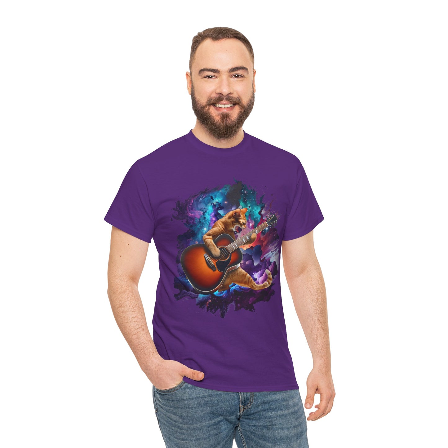 Music Lover Tee - Rock'n'Roll Cat Shirt