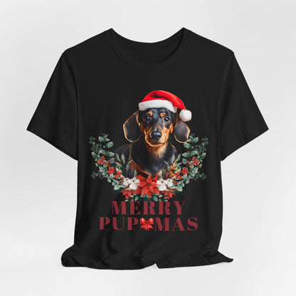 Merry Pupmas Unisex T-Shirt - Festive Dog Christmas Tee