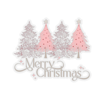 Merry Christmas Kiss-Cut Stickers - Festive Holiday Decor for Laptops & More