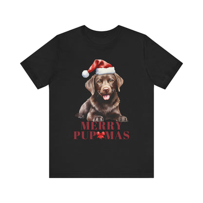 Merry Pupmas Unisex Jersey Tee – Perfect Holiday Dog Lover Shirt