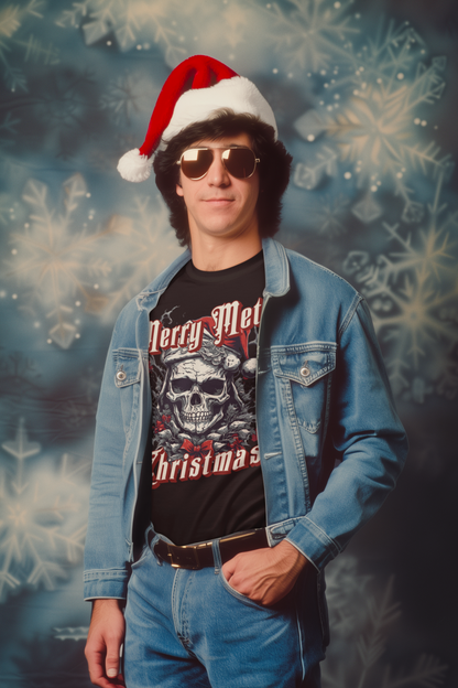 Merry Metal Christmas Tee - Unisex Heavy Cotton T-Shirt for Music Lovers