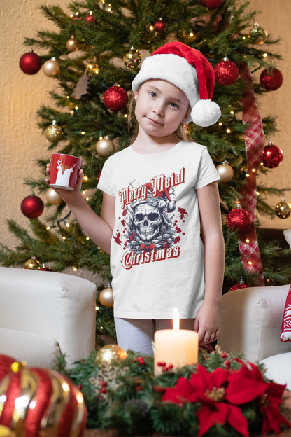 Merry Metal Christmas Tee - Unisex Heavy Cotton T-Shirt for Music Lovers