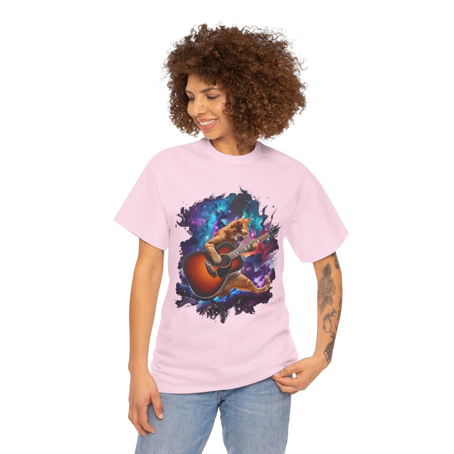 Music Lover Tee - Rock'n'Roll Cat Shirt