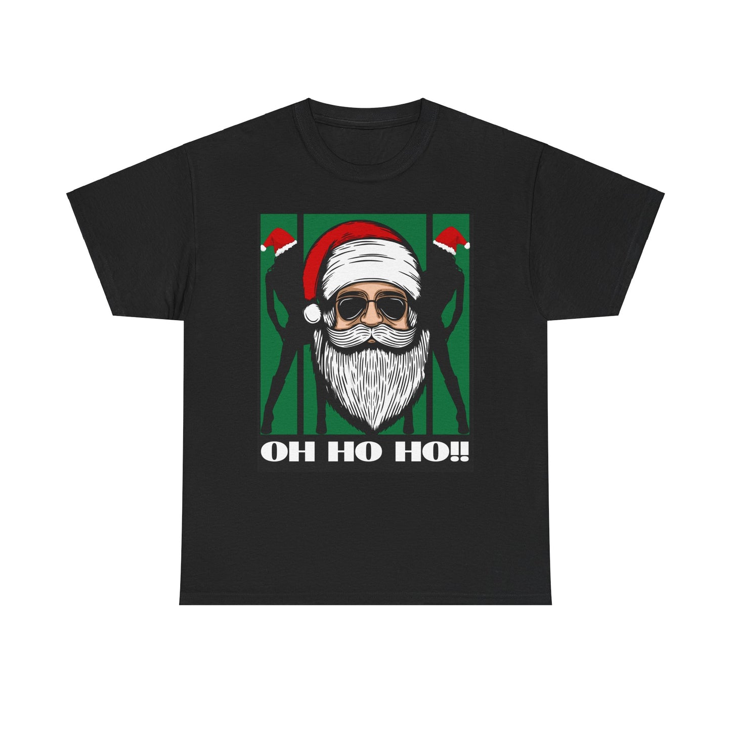 Funny Holiday Santa Graphic Unisex Heavy Cotton Tee - "Oh Ho Ho!"