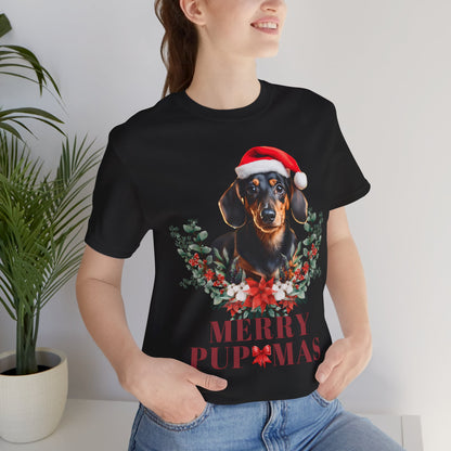 Merry Pupmas Unisex T-Shirt - Festive Dog Christmas Tee