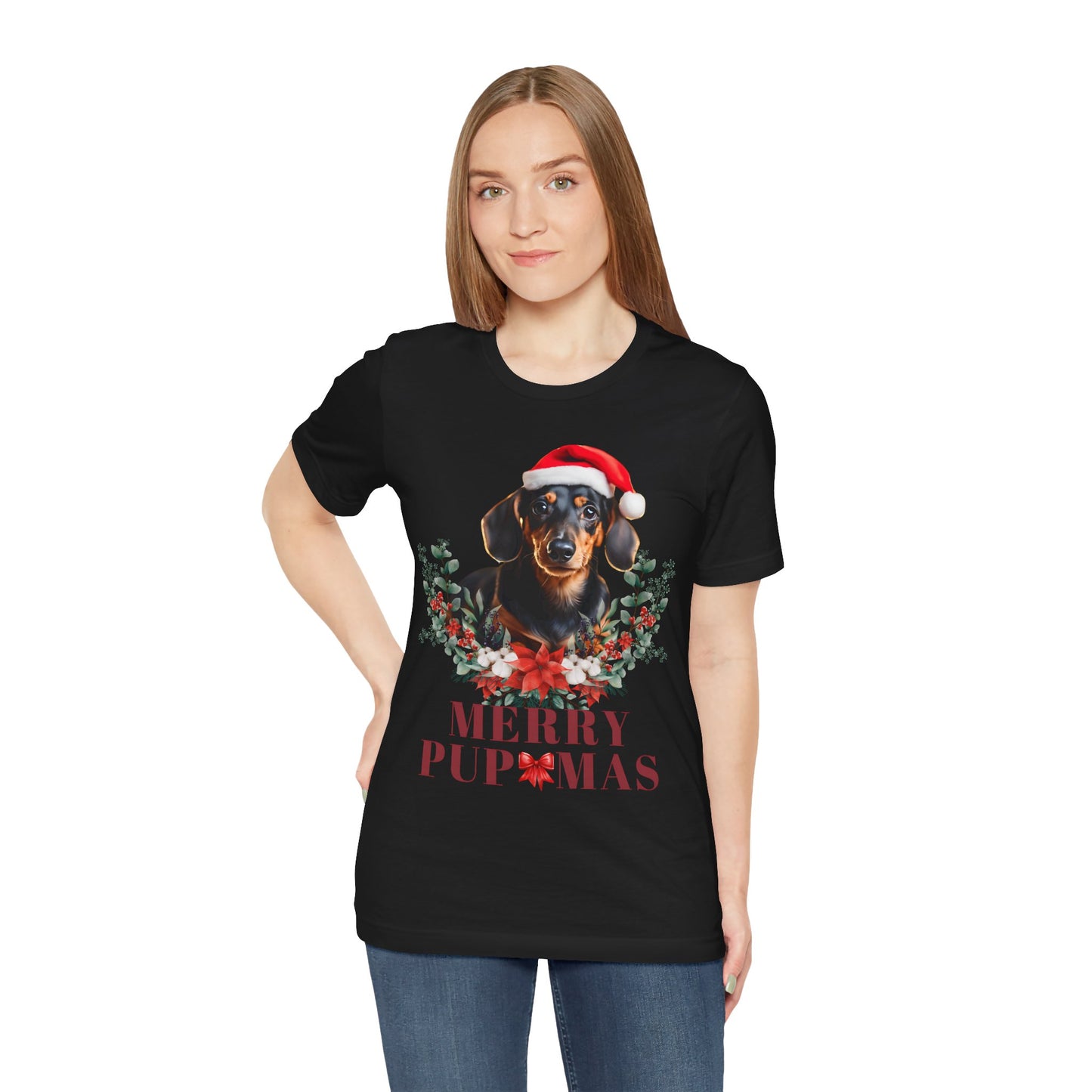 Merry Pupmas Unisex T-Shirt - Festive Dog Christmas Tee