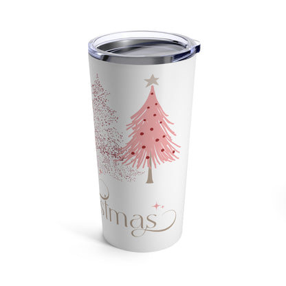 Merry Christmas 20oz Tumbler - Holiday Travel Cup