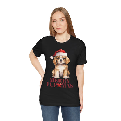 Merry Pupmas Unisex Tee - Holiday Dog Graphic Shirt