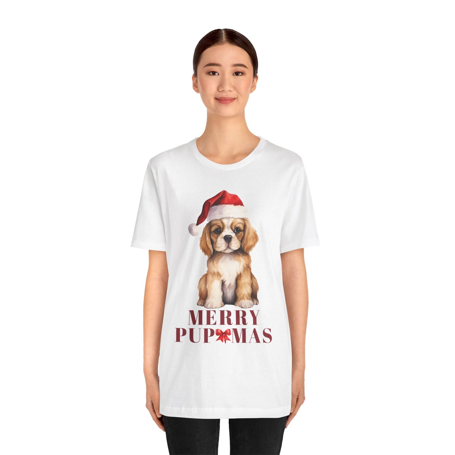 Merry Pupmas Unisex Tee - Holiday Dog Graphic Shirt