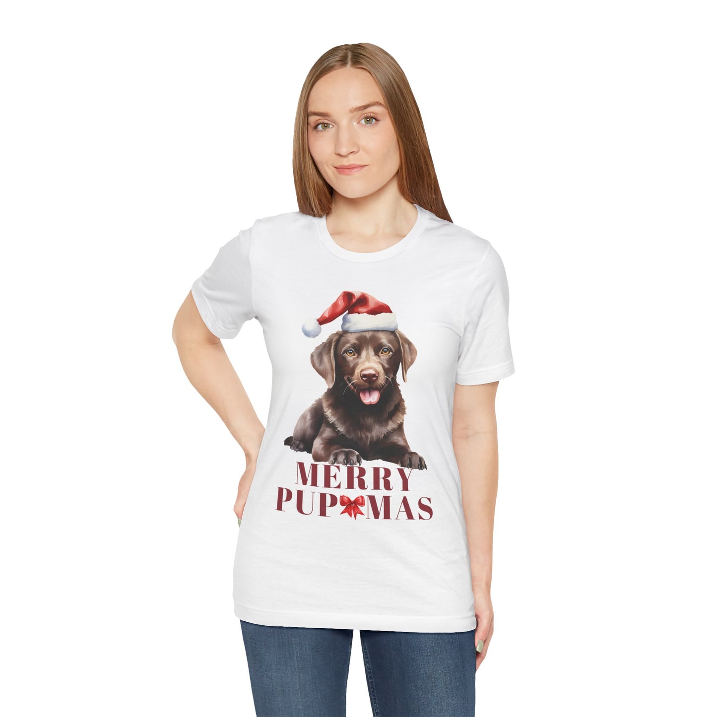 Merry Pupmas Unisex Jersey Tee – Perfect Holiday Dog Lover Shirt