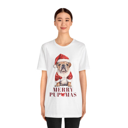 Merry Pupmas Unisex Jersey Tee - Perfect Holiday Dog T-Shirt