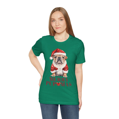 Merry Pupmas Unisex Jersey Tee - Perfect Holiday Dog T-Shirt