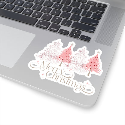 Merry Christmas Kiss-Cut Stickers - Festive Holiday Decor for Laptops & More