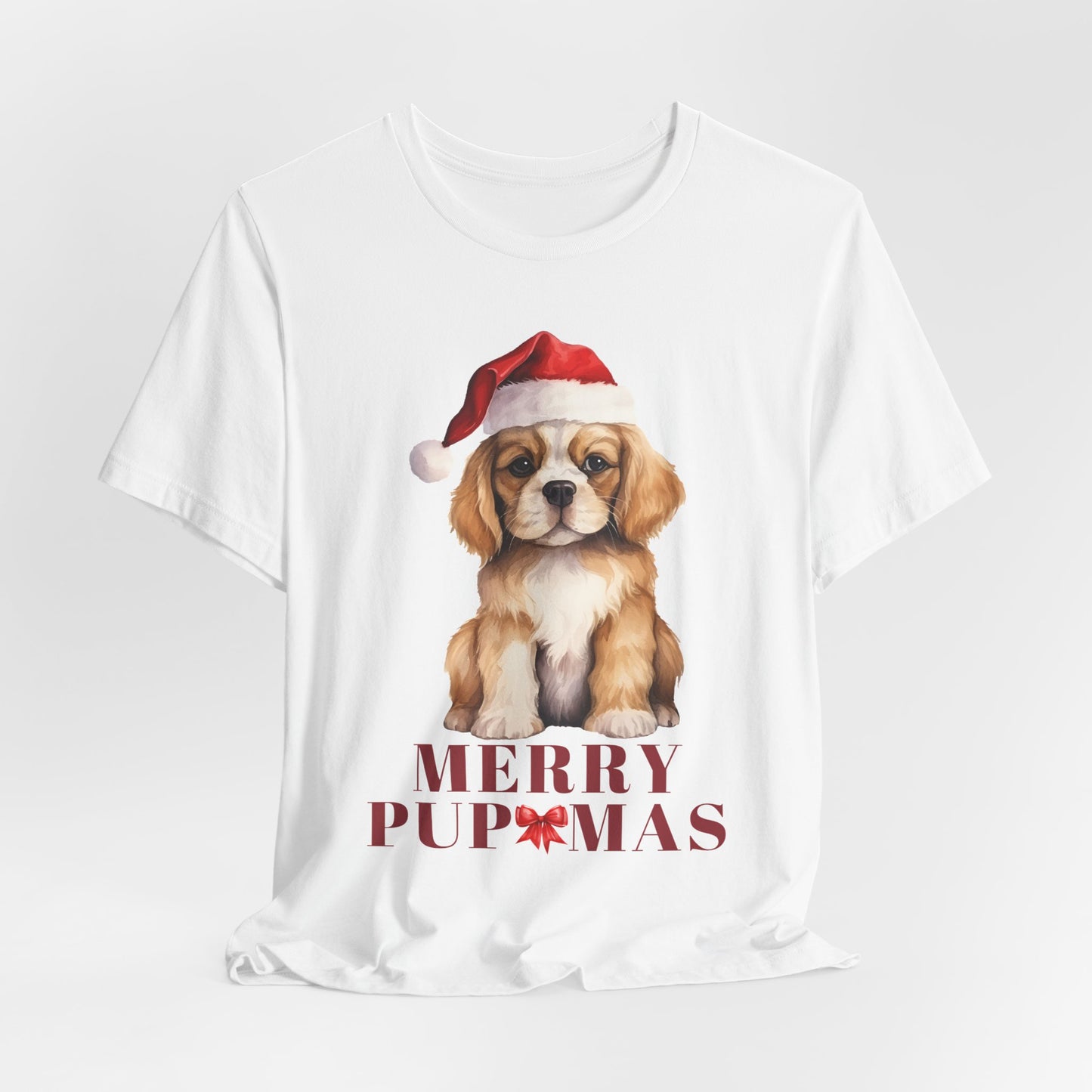 Merry Pupmas Unisex Tee - Holiday Dog Graphic Shirt