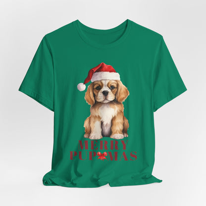 Merry Pupmas Unisex Tee - Holiday Dog Graphic Shirt