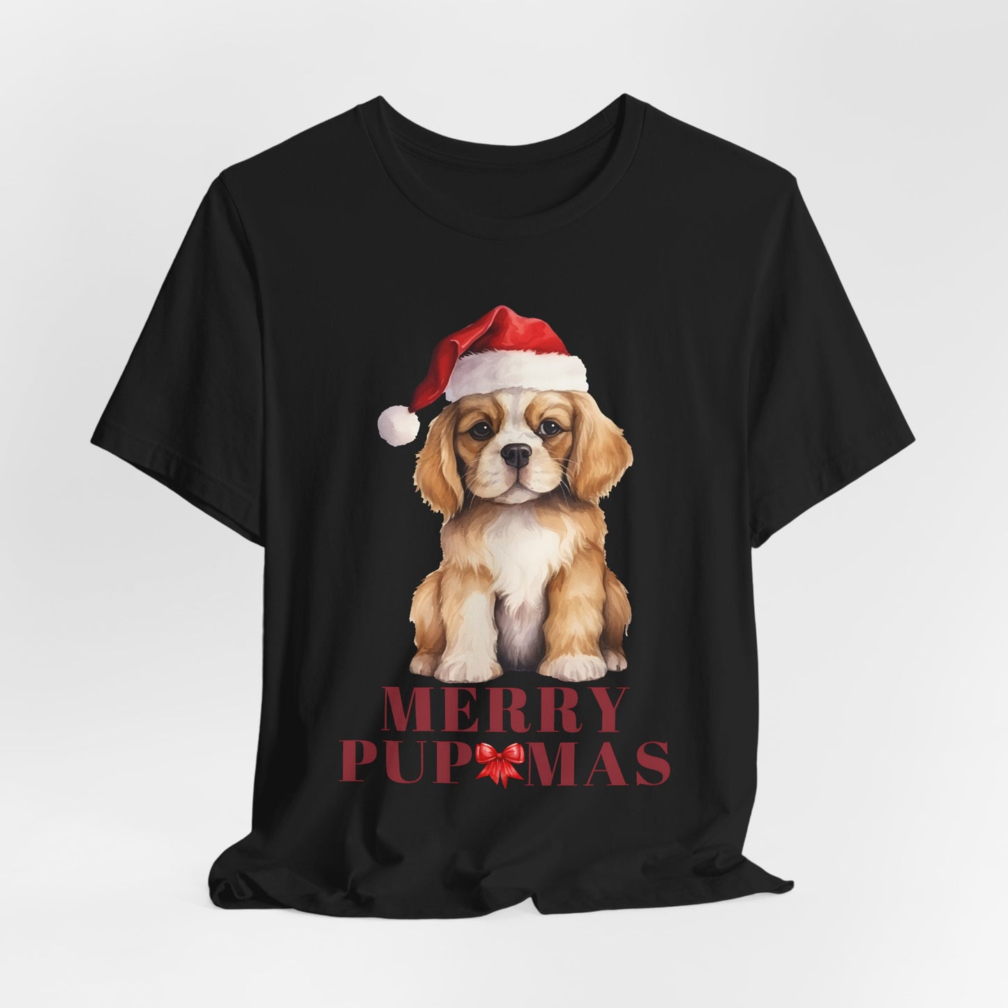 Merry Pupmas Unisex Tee - Holiday Dog Graphic Shirt